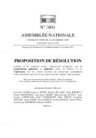 Assemblée nationale : Proposition de résolution de M. Jean-Paul LECOQ, député communiste, tendant à la création d'une commission d'enquête sur la coopération policière et militaire entre la France et le Cameroun, sur les ventes d'armes au Cameroun